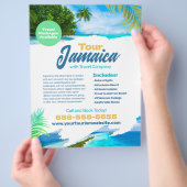 Reis Vakantie Reizen Flyer Sjabloon (Hand)