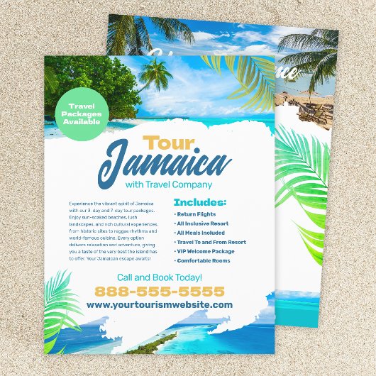 Reis Vakantie Reizen Flyer Sjabloon