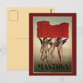 reis van 1920: Mantova Briefkaart (Voorkant / Achterkant)