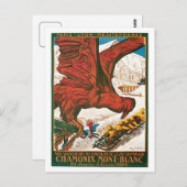 reis van Chamonix Mont-Blanc en Briefkaart (Voorkant / Achterkant)