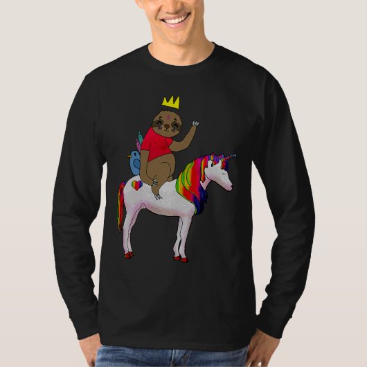 reis van de gleuf op een Unicorn T-shirt (Voorkant)