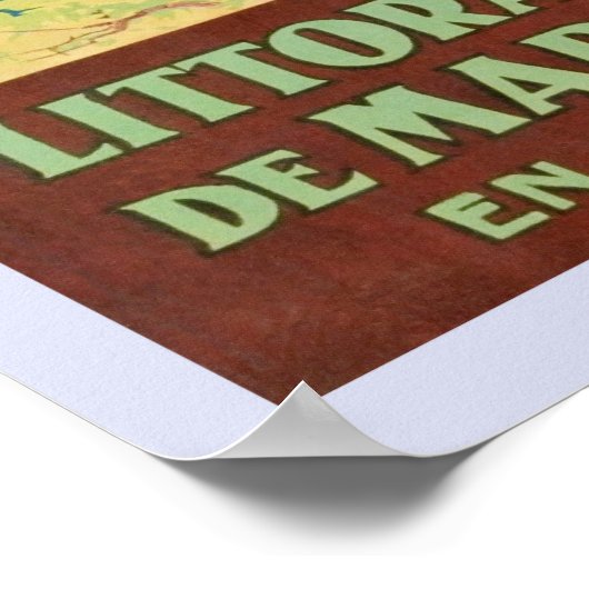  reis van de heer Cote d'Azur Poster (Hoek)