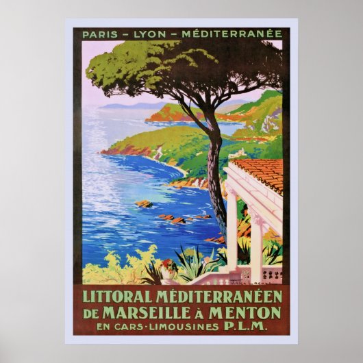  reis van de heer Cote d'Azur Poster (Voorkant)