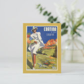  reis van de Italiaanse Alpen Cortina zomer Briefkaart (Staand voorkant)