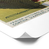  reis van de Italiaanse Alpen Cortina zomer Poster (Hoek)