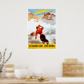  reis van de Italiaanse skiclimone Piemonte Poster (Keuken)