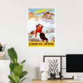  reis van de Italiaanse skiclimone Piemonte Poster (Thuiskantoor)