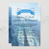 Reis van de Liefde|Bruiloft op Cruiseschip/Bestemm Kaart (Voorkant / Achterkant)