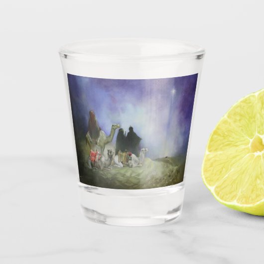 Reis van de Magi Shot glas (Voorkant)