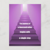 reis van duizend kilometer briefkaart (Voorkant)