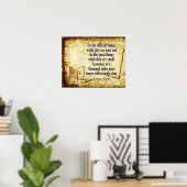 reis van duizend kilometer poster (Thuiskantoor)