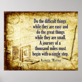 reis van duizend kilometer poster (Voorkant)