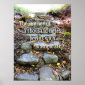 reis van duizend kilometer poster (Voorkant)