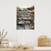 reis van duizend kilometer poster (Keuken)