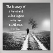 Reis van duizend mijlen poster (Voorkant)