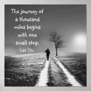 Reis van duizend mijlen poster