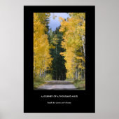 Reis van een demotiverend poster van duizend en mi (Voorkant)