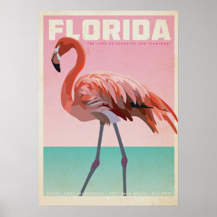  reis van florida flamigo poster