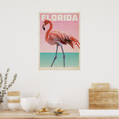  reis van florida flamigo poster (Keuken)
