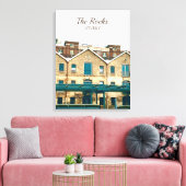 Reis van het  erfgoed van Rocks Sydney Canvas Afdruk (Insitu (Woonkamer))
