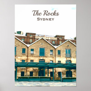 Reis van het  erfgoed van Rocks Sydney Poster