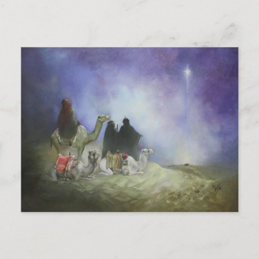 Reis van het Magi Holiday Briefkaart (Voorkant)