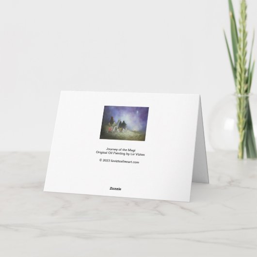Reis van het Magi wenskaart Kaart (Achterkant)
