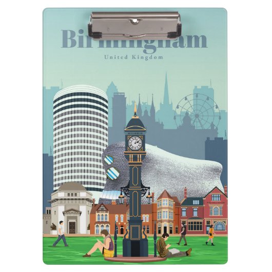 Reis van kunst naar Birmingham Klembord (Voorkant)