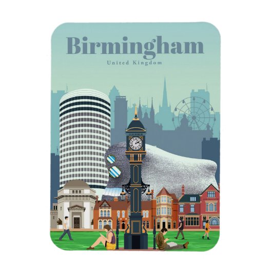Reis van kunst naar Birmingham Magneet (Verticaal)