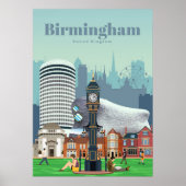 Reis van kunst naar Birmingham Poster (Voorkant)