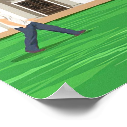 Reis van kunst naar Birmingham Poster (Hoek)