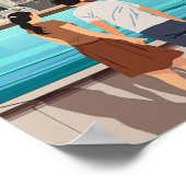 Reis van kunst naar Boedapest Poster (Hoek)