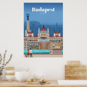 Reis van kunst naar Boedapest Poster (Keuken)