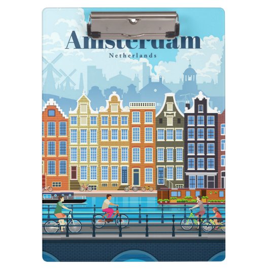 Reis van kunstreizen naar Amsterdam Klembord (Voorkant)