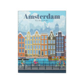 Reis van kunstreizen naar Amsterdam Notitieblok (Linkerzijde)