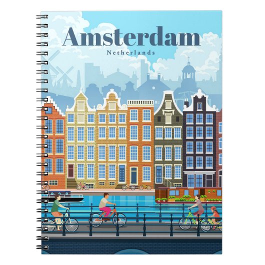 Reis van kunstreizen naar Amsterdam Notitieboek (Voorkant)