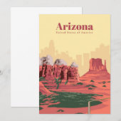 Reis van kunstreizen naar Arizona Bedankkaart (Voorkant / Achterkant)