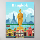Reis van kunstreizen naar Bangkok Poster (Voorkant)