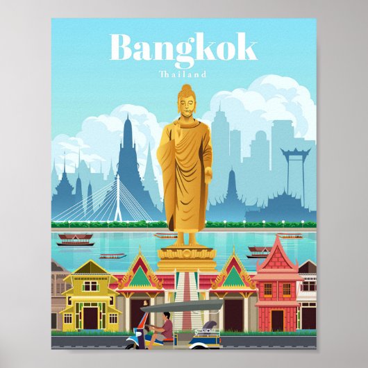 Reis van kunstreizen naar Bangkok Poster (Voorkant)