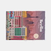 Reis van kunstreizen naar Berlijn Duitsland Fleece Deken (Voorkant (Horizontaal))