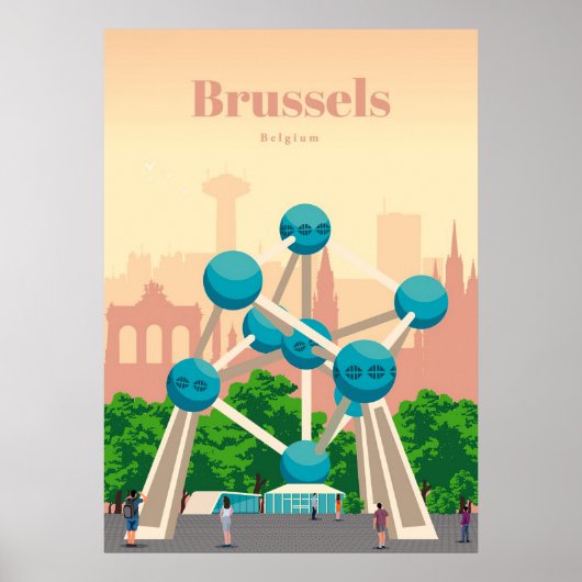 Reis van kunstreizen naar Brussel Poster (Voorkant)