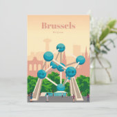 Reis van kunstreizen naar Brussel Programmakaart (Staand voorkant)