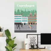 Reis van kunstreizen naar Kopenhagen Poster (Thuiskantoor)
