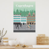 Reis van kunstreizen naar Kopenhagen Poster (Keuken)