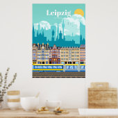 Reis van kunstreizen naar Leipzig Duitsland Poster (Keuken)