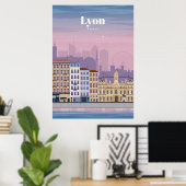 Reis van kunstreizen naar Lyon Frankrijk Poster (Thuiskantoor)
