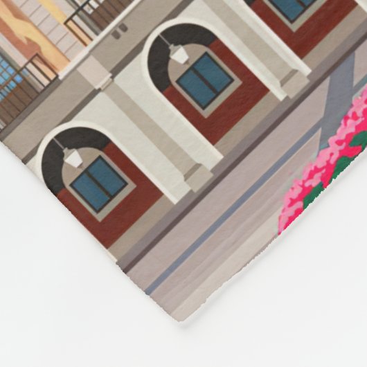 Reis van kunstreizen naar Madrid Spanje Fleece Deken (Hoek)