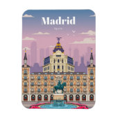 Reis van kunstreizen naar Madrid Spanje Magneet (Verticaal)