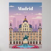 Reis van kunstreizen naar Madrid Spanje Poster (Voorkant)