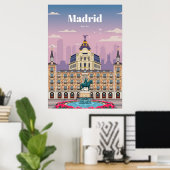 Reis van kunstreizen naar Madrid Spanje Poster (Thuiskantoor)